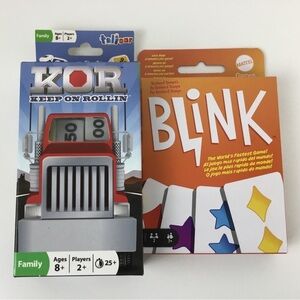 A Game Pack bundle of Family Fun - card pack and dice game